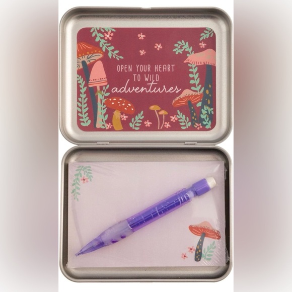 Karma Sentiment Box, Prayer Box, Encouraging Notes Box, Mushroom, NWT - Picture 1 of 7